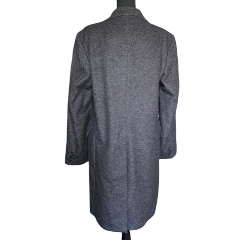 Italian Wool Over Coat Size 46 Benetton - Picture 3 of 9